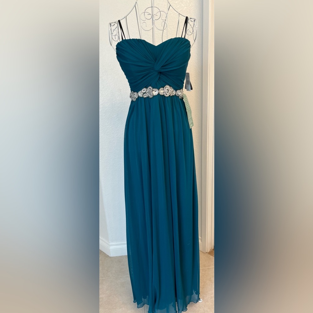 NWT City Triangles strapless dress with diamond beading around the waist.